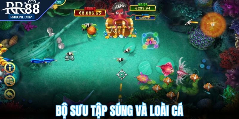 Súng đa dạng trong bắn cá xèng 2025